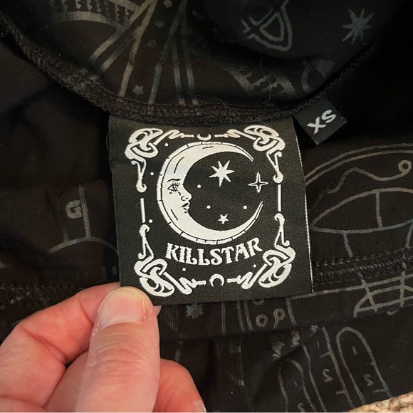 KILLSTAR Occult Luxury Telepathic Leggings in Black XS Goth Witchy Magic NWOT - Picture 7 of 10